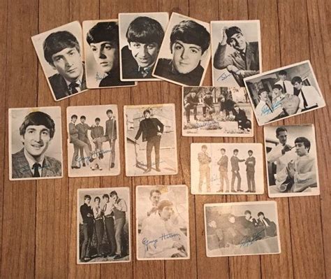 Beatles Trading Cards Set Of 15 Original Cards From First Etsy