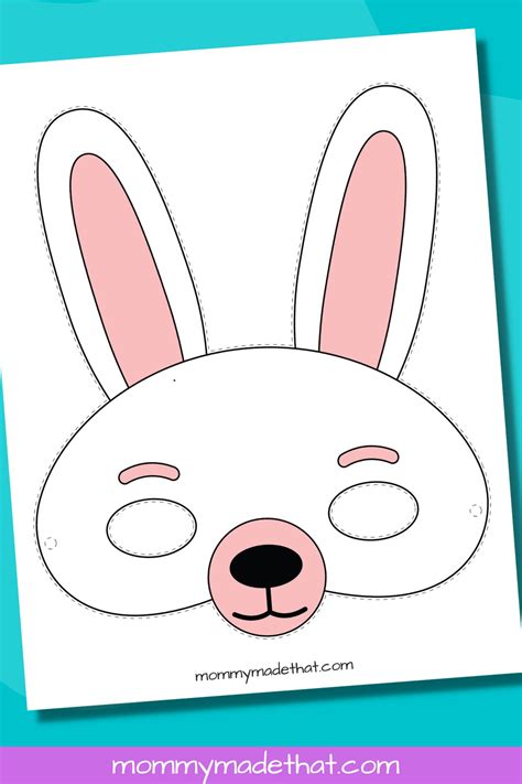 Cute Bunny Rabbit Mask Templates Free Printables