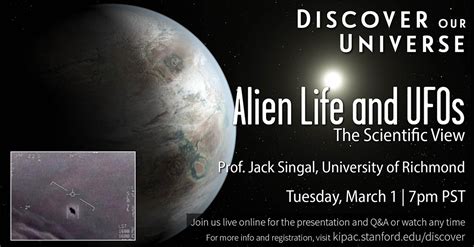 Alien Life And Ufos The Scientific View Kavli Institute For