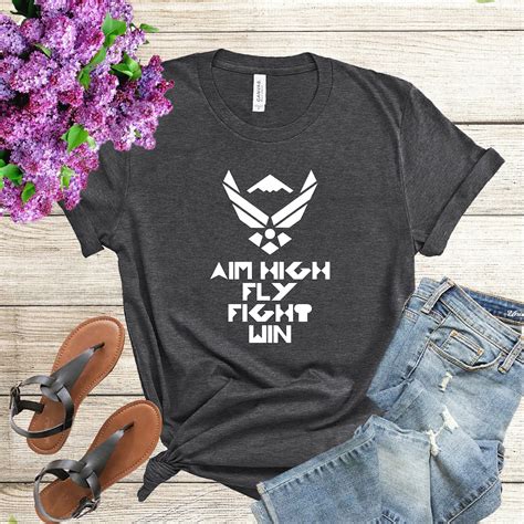 aim high fly fight win shirt fly shirt air force shirt abu etsy