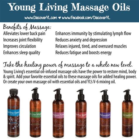 Young Living Essential Oils Massage Therapy Massage Oils Ortho