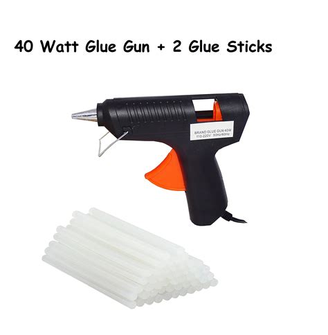 Buy Traders5253 Electric Hot Melt Glue Gun 40 Watt Oz With Cord 2 Glue Sticks Free Online