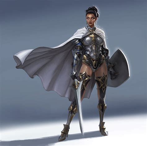 Image Result For Aasimar Light Armor Fantasy Female Warrior