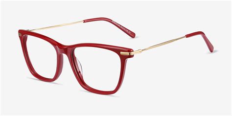 Sebastian Square Burgundy Glasses For Women Eyebuydirect Canada