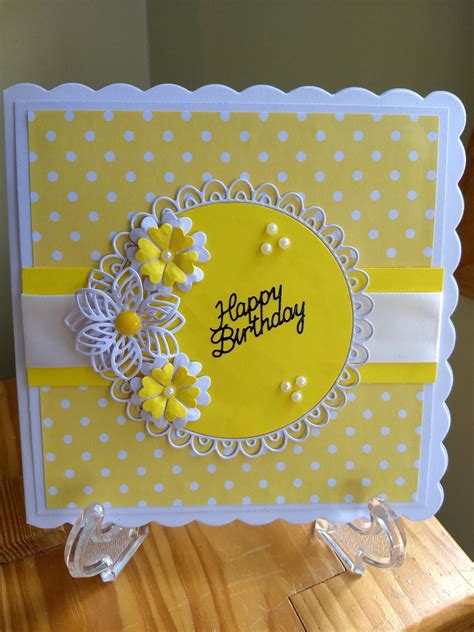 Pin By Grace Glynn On Birthday Cards Embossed Cards Card Making Birthday Cricut Birthday Cards
