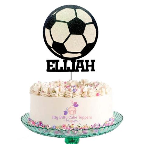 Soccer Ball Cake Topper Itty Bitty Cake Toppers