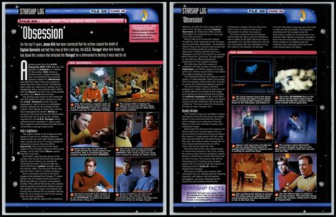 Obsession Original Series Star Trek Fact File Page