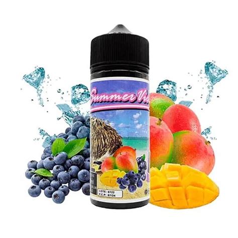 Mango Blueberry Från Summer Vice 100ml Nikotinfri Shortfill Premiumvape