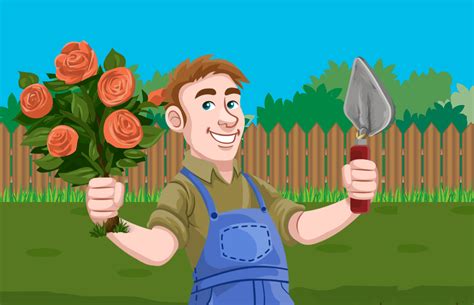 Planting Garden Cartoon