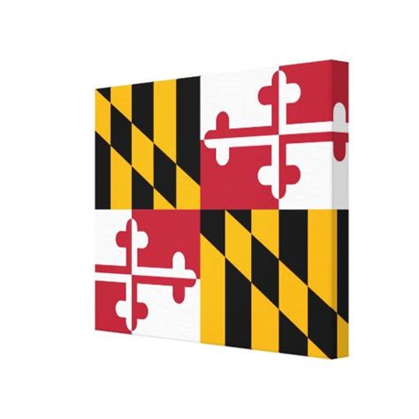 Maryland State Flag Design Canvas Print Zazzle