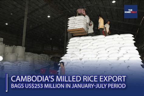 The Khmer Today Cambodias Milled Rice Export Bags Us253 Million In