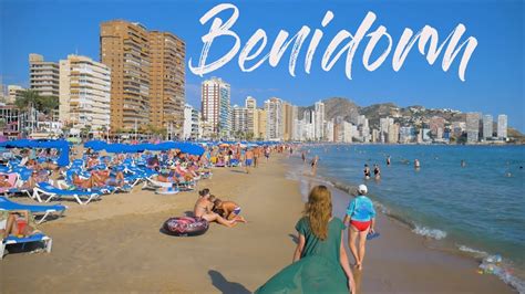 Benidorm Spain Beach Walk Youtube