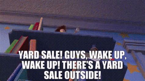 Toy Story Yard Sale  Toy Story Yard Sale Guys Wake Up Wake Up