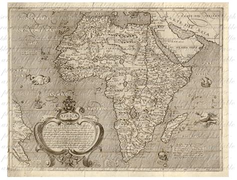 Map Of Africa From The 1600s 201 Ancient Old World Cartography