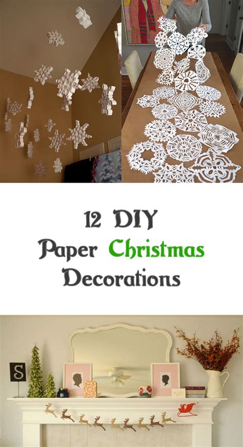 12 Easy Diy Paper Christmas Decorations