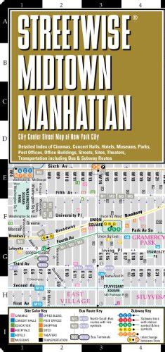Streetwise Midtown Manhattan Map Laminated City Street Map Of Midtown