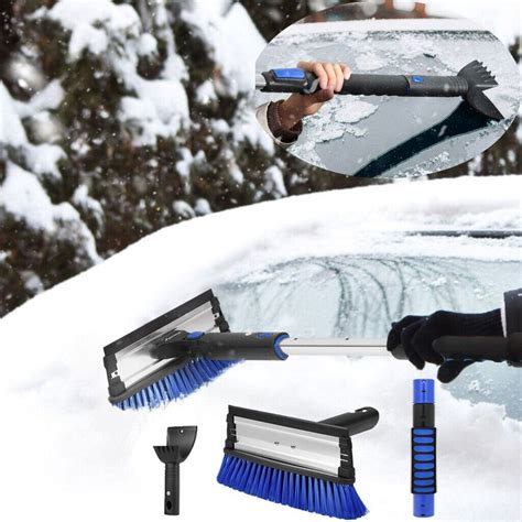 Usa Ice Scraper With Brush Car Windshield Snow Removal Frost