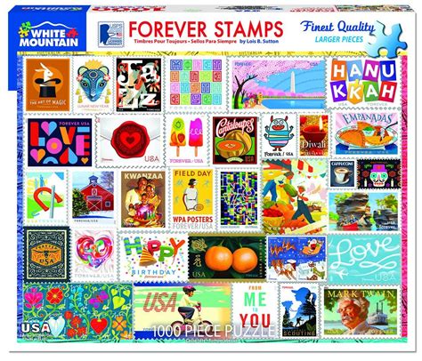 Forever Stamps 1629pz 1000 Piece Jigsaw Puzzle In 2021 Forever