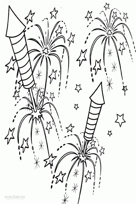 Fireworks Coloring Pages Printable Coloring Home