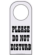 Do Not Disturb Sign Template Master Template