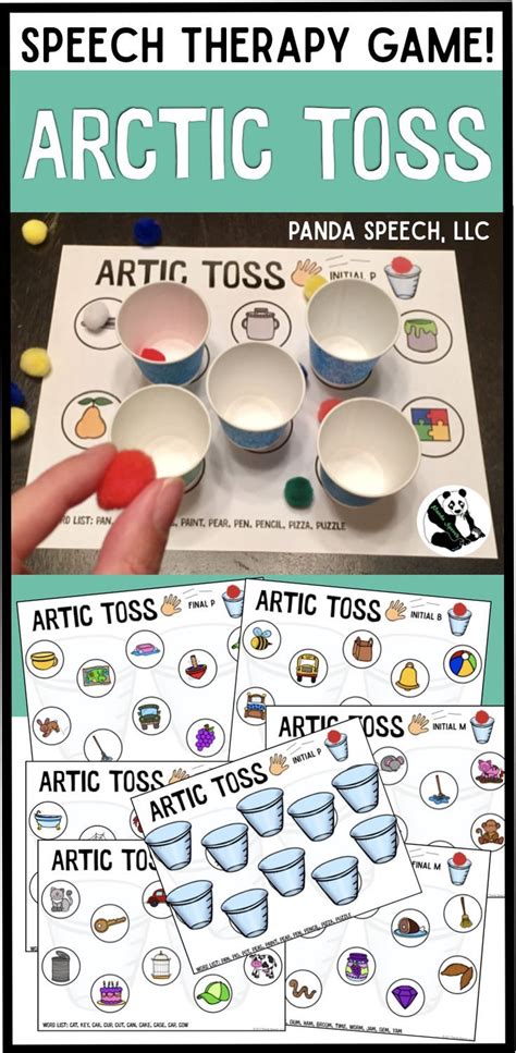 Rather than having a formal therapy session in your home or at a therapist's office, take your. Artic Toss for Speech Therapy | Speech therapy games ...