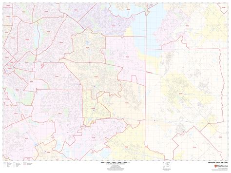 Mesquite Texas Zip Code Map Map