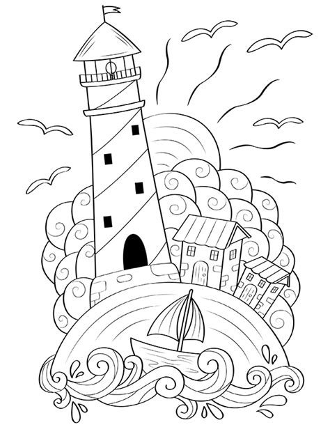 With online printable coloring pages, you never have to maintain volumes of coloring books around. Lighthouse Coloring Pages Gallery - Whitesbelfast