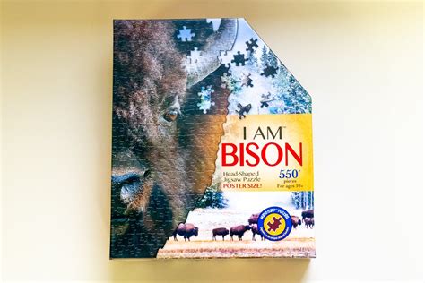 Bison Head Puzzle In 2022 Head Shapes Poster Size Puzzle