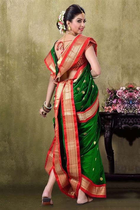 Paithani 9yds Green Color Saree Saree Fashion Sari