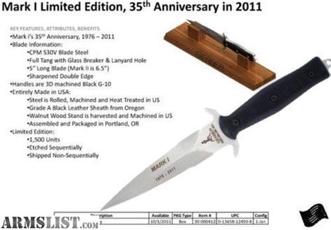 Armslist For Sale Gerber Mark I Presentation Boot Knife Limited