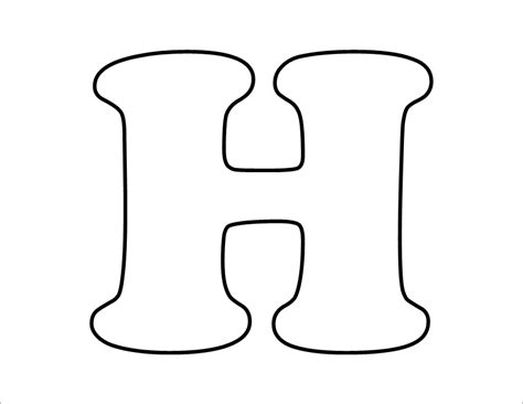 Moldes De Letras H Para Imprimir Moldes De Letras Do Alfabeto Para