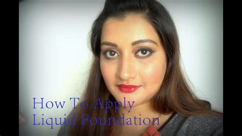 Makeup Beginners How To Apply Liquid Foundation Youtube