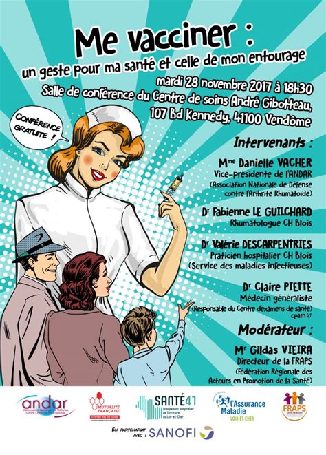 Soirée Vaccination Vendôme 41 28 Novembre 2017 à 18h30 Au Centre De Soins Gibotteau Fraps