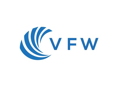 Vfw Letter Logo Design On White Background Vfw Creative Circle Letter
