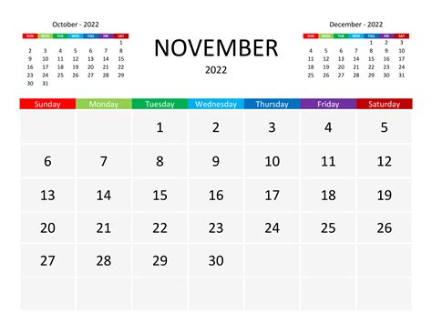 Calendar For November 2022 Free Calendarsu