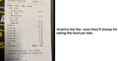 Next Well Have Food Rentals Stingy Restaurant Charges Bizarre Fees