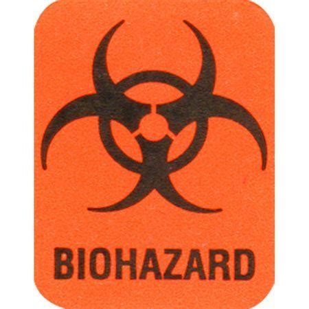 Orange Biohazard Logo LogoDix