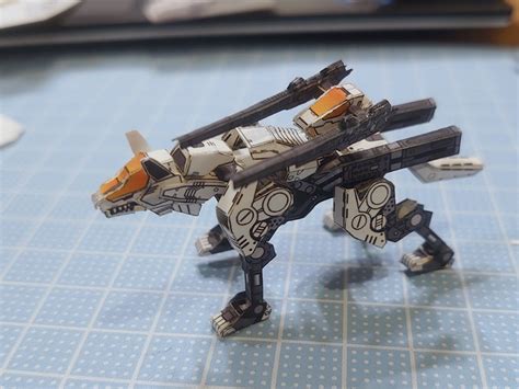 Zoids Command Wolf Papercraft Model Origami Easy