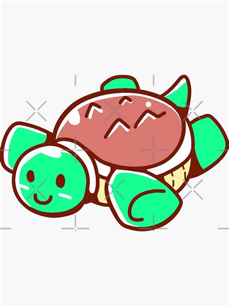 Cute Turtle Sticker Collection Set 6 Of 23 Sticker For Sale By