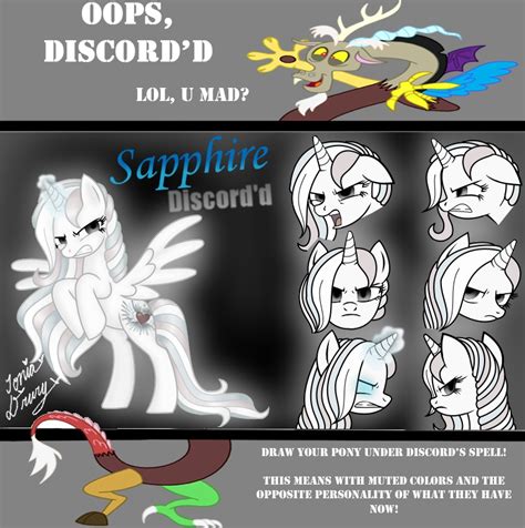 Mlp Fim Discordd Meme Sapphire By Maskedsugargirl On Deviantart