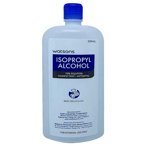 Watsons Isopropyl Alcohol 70 Solution Disinfectantantiseptic 500ml