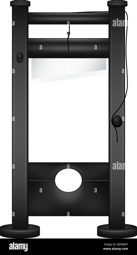 Guillotine In Black Design Stock Vector Image And Art Alamy