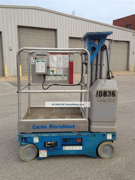 Genie Runabout Gr15 One Man Driveable Manlift