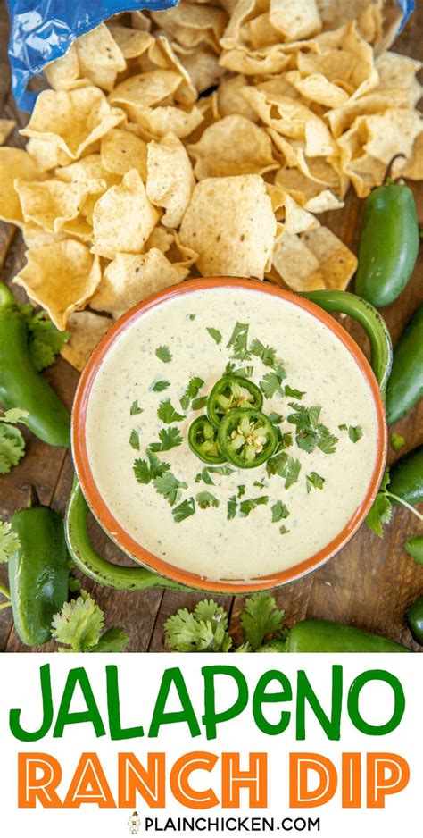 Jalapeno Ranch Dip So Simple And Tastes Better Than Chuys Made This