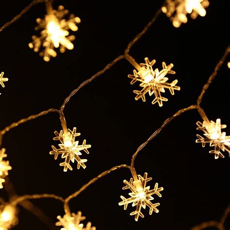10m 100 Led Snow String Lights Waterproof Christmas Decoration
