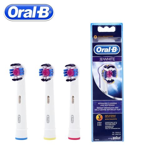 3pcpack Oral B 3d White Replacement Sonic Electric Toothbrush Heads
