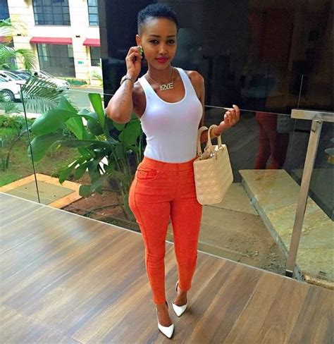 Huddah Monroe Looking Super Cute With Her New Shaved Head Look