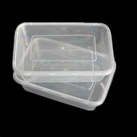 Rectangular Shape Pp Food Container With Lid 650ml B650 Hongyuan China Manufacturer