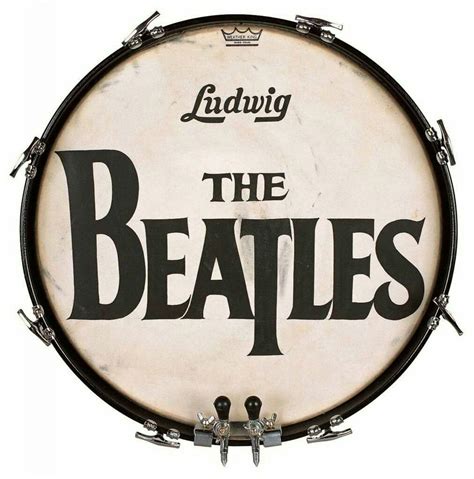 The Famous Beatles Logo On Ringos Ludwig Bass Drum Beatles Rockmusic