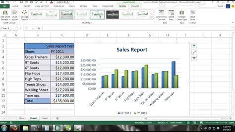 Microsoft Excel Tutorial For Beginners 13 Charts 3d Clustered